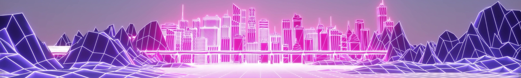 Futuristic digital smart city. Business and technology concept, 3d illustration.